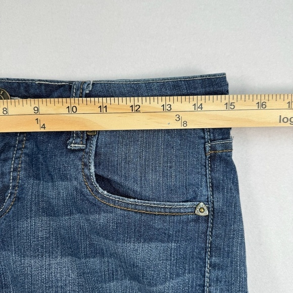 Kut From The Kloth Bermuda Jean Shorts Womens Size 4 Dark Wash - Picture 7 of 10